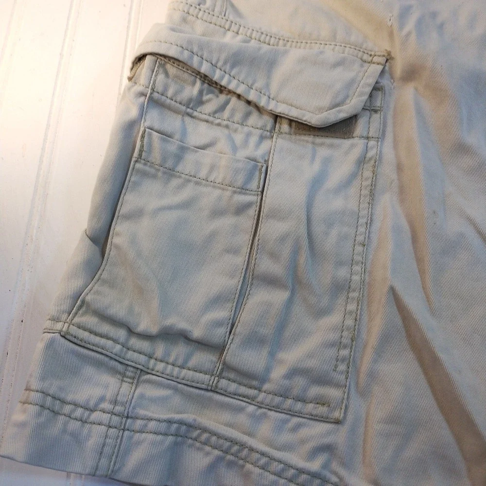 Unionbay Mens 36 Cargo Shorts Tan Khaki Cotton Utility Hiking Casual GorpCore